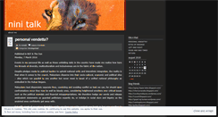 Desktop Screenshot of ninitalk.wordpress.com
