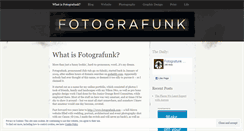 Desktop Screenshot of fotografunk.wordpress.com