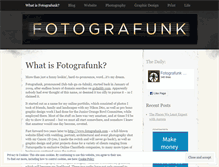 Tablet Screenshot of fotografunk.wordpress.com