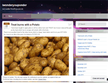 Tablet Screenshot of iwonderyouponder.wordpress.com