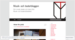 Desktop Screenshot of musikochteaterbloggen.wordpress.com