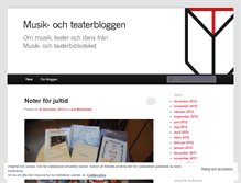 Tablet Screenshot of musikochteaterbloggen.wordpress.com