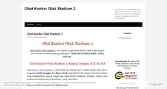 Desktop Screenshot of obatkankerotakstadium3.wordpress.com
