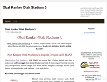 Tablet Screenshot of obatkankerotakstadium3.wordpress.com