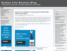 Tablet Screenshot of goldencityrentals.wordpress.com