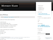 Tablet Screenshot of monkeyhash.wordpress.com