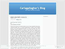 Tablet Screenshot of carlagallagher.wordpress.com