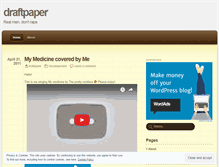 Tablet Screenshot of draftpaper.wordpress.com