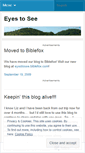Mobile Screenshot of eyestosee2009.wordpress.com