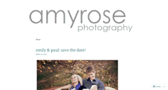 Desktop Screenshot of amyrosephotos.wordpress.com