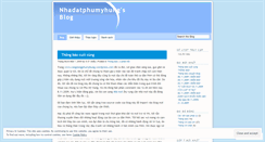 Desktop Screenshot of nhadatphumyhung.wordpress.com