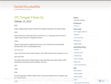 Tablet Screenshot of fundacion.wordpress.com