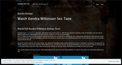 Desktop Screenshot of kendratape.wordpress.com