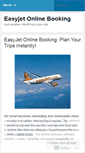 Mobile Screenshot of easyjetonlinebooking.wordpress.com