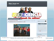 Tablet Screenshot of misionciencialara.wordpress.com