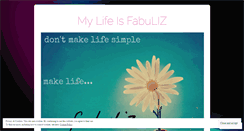 Desktop Screenshot of mylifeisfabuliz.wordpress.com