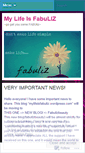 Mobile Screenshot of mylifeisfabuliz.wordpress.com