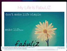 Tablet Screenshot of mylifeisfabuliz.wordpress.com