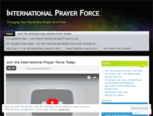 Tablet Screenshot of internationalprayerforce.wordpress.com