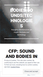 Mobile Screenshot of bodiessoundstechnologies.wordpress.com