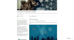 Desktop Screenshot of ceramicscuratorialtrainee.wordpress.com