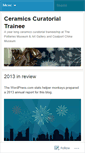 Mobile Screenshot of ceramicscuratorialtrainee.wordpress.com