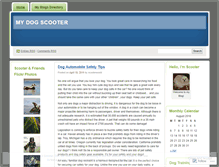 Tablet Screenshot of mydogscooter.wordpress.com