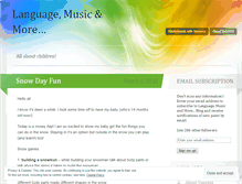 Tablet Screenshot of languagemusicandmore.wordpress.com