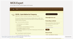 Desktop Screenshot of mosexpert.wordpress.com