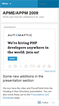 Mobile Screenshot of apme2009.wordpress.com