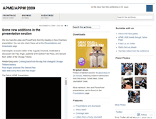 Tablet Screenshot of apme2009.wordpress.com
