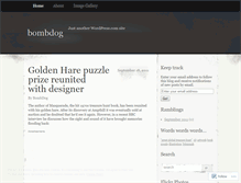 Tablet Screenshot of bombdog.wordpress.com