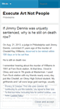 Mobile Screenshot of executeartnotpeople.wordpress.com