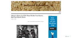 Desktop Screenshot of butterednonsense.wordpress.com