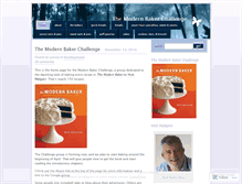 Tablet Screenshot of modernbakerchallenge.wordpress.com