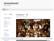 Tablet Screenshot of monoinout.wordpress.com