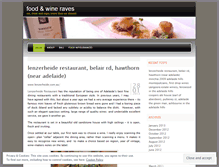 Tablet Screenshot of foodandwineraves.wordpress.com