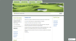 Desktop Screenshot of cheshiregolfcourses.wordpress.com