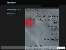 Tablet Screenshot of pierrotproject.wordpress.com