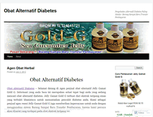Tablet Screenshot of obatalternatifdiabetesblog.wordpress.com