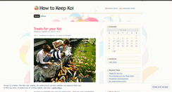 Desktop Screenshot of keepingkoi.wordpress.com