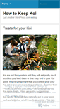 Mobile Screenshot of keepingkoi.wordpress.com