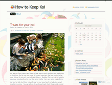 Tablet Screenshot of keepingkoi.wordpress.com