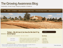 Tablet Screenshot of growingawarenessblog.wordpress.com