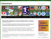 Tablet Screenshot of fotbalfeminin.wordpress.com