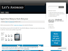 Tablet Screenshot of letsandroid.wordpress.com