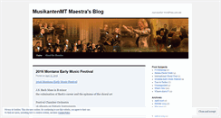 Desktop Screenshot of musikantenmtmaestra.wordpress.com