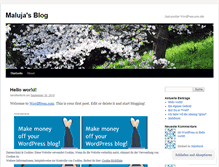Tablet Screenshot of maluja.wordpress.com