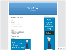 Tablet Screenshot of chouchou.wordpress.com