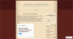 Desktop Screenshot of bendigoaccommodation.wordpress.com